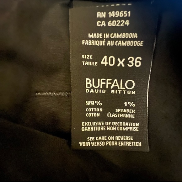 Buffalo David Bitton 40X36 Dark Blue Jeans - Picture 7 of 7